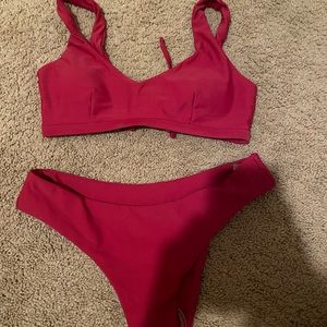 pink shein bikni